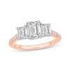 Thumbnail Image 1 of Memories, Moments, Magic Emerald-Cut Three-Stone Lab-Grown Diamond Engagement Ring 2 ct tw 14K Rose Gold