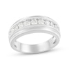 Thumbnail Image 1 of Now + Forever Men's Diamond Wedding Band 1 ct tw 10K White Gold