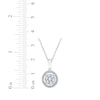 Thumbnail Image 3 of Multi-Diamond Halo Necklace 1/2 ct tw 10K White Gold 18&quot;