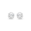 Thumbnail Image 2 of Certified Round-Cut Diamond Solitaire Stud Earrings 2 ct tw 14K White Gold (F/I1)