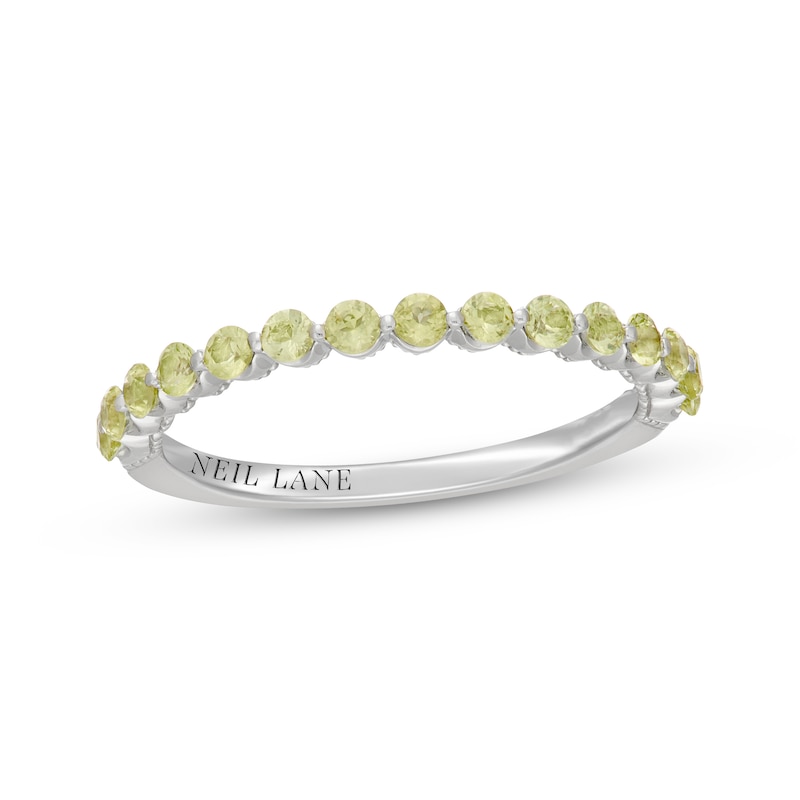 Main Image 1 of Neil Lane Peridot Anniversary Ring 14K White Gold