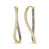 Thumbnail Image 1 of Le Vian Diamond Twist Inside-Out Hoop Earrings 2-1/8 ct tw 14K Honey Gold