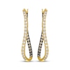 Thumbnail Image 2 of Le Vian Diamond Twist Inside-Out Hoop Earrings 2-1/8 ct tw 14K Honey Gold