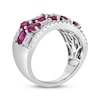 Thumbnail Image 2 of Le Vian Vault Oval-Cut Ruby Ring 7/8 ct tw Diamonds Platinum