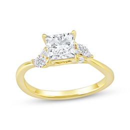 Lab-Grown Diamonds by KAY Princess-Cut Engagement Ring 1-3/4 ct tw 14K Yellow Gold