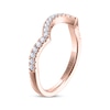 Thumbnail Image 2 of THE LEO Diamond Contoured Wedding Band 1/4 ct tw 14K Rose Gold