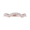 Thumbnail Image 3 of THE LEO Diamond Contoured Wedding Band 1/4 ct tw 14K Rose Gold