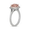 Thumbnail Image 5 of Neil Lane Cushion-Cut Morganite & Diamond Engagement Ring 1/2 ct tw 14K Two-Tone Gold