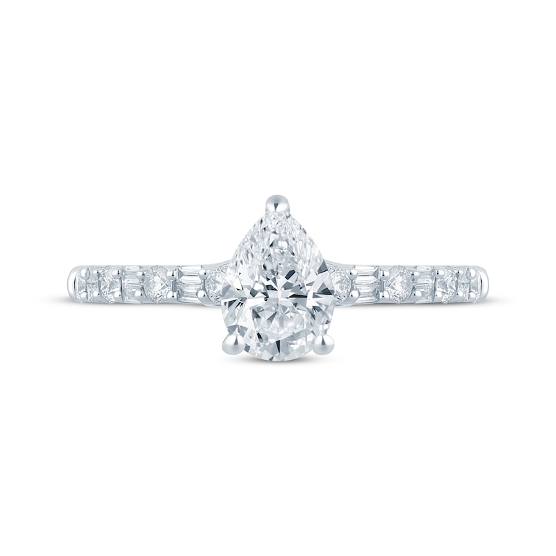 Main Image 2 of Pear-Shaped Diamond Engagement Ring 1-1/3 ct tw 14K White Gold