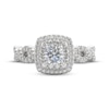 Thumbnail Image 3 of THE LEO First Light Diamond Round-Cut Double Halo Engagement Ring 3/4 ct tw 14K White Gold