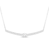 Thumbnail Image 0 of Lab-Grown Diamonds by KAY Smile Necklace 1/2 ct tw 10K White Gold 18"