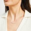 Thumbnail Image 1 of Lab-Grown Diamonds by KAY Smile Necklace 1/2 ct tw 10K White Gold 18"