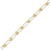 Thumbnail Image 1 of Hollow Love Knot Link Necklace 10K Yellow Gold 18"