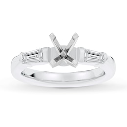 Lab-Created Diamonds by KAY Engagement Ring Setting 1/3 ct tw 14K White Gold
