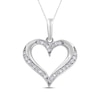 Thumbnail Image 1 of Diamond Heart Necklace 1/10 ct tw Sterling Silver 18&quot;