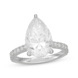 Neil Lane Artistry Pear-Shaped Lab-Grown Diamond Engagement Ring 5-5/8 ct tw 14K White Gold