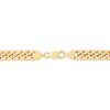 Thumbnail Image 2 of Hollow Cuban Curb Chain Necklace 6.8mm 14K Yellow Gold 22&quot;