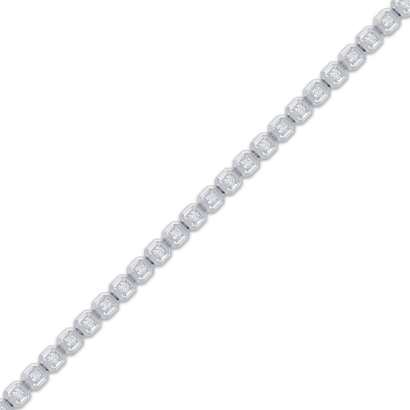 Lab-Created Diamonds by KAY Link Bracelet 4 ct tw 10K White Gold 8.5"