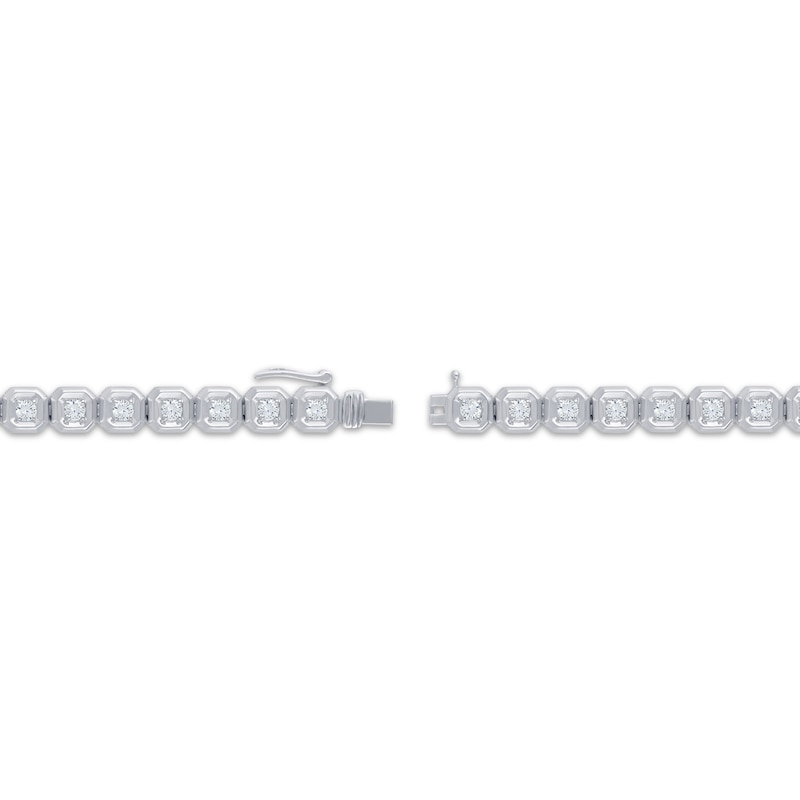 Lab-Grown Diamonds by KAY Link Bracelet 4 ct tw 10K White Gold 8.5"