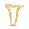 Thumbnail Image 1 of Beaded Wave Ring 10K Yellow Gold