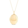 Thumbnail Image 1 of Polished Oval Locket 10K Yellow Gold 18&quot;