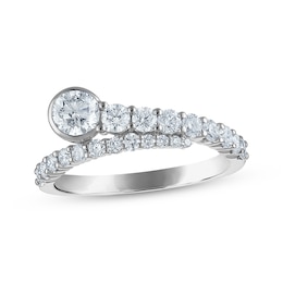 Milestones Diamond Bypass Anniversary Ring 1 ct tw 14K White Gold