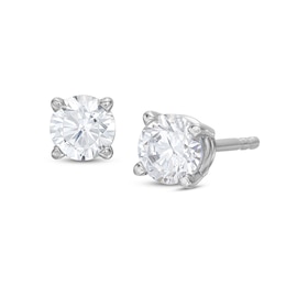 Lab-Grown Diamonds by KAY Solitaire Stud Earrings 1/2 ct tw 14K White Gold (F/SI2)