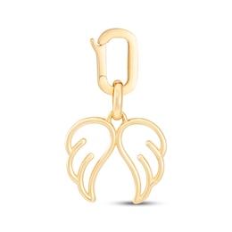 Charmed Memories Angel Wings Charm 10K Yellow Gold