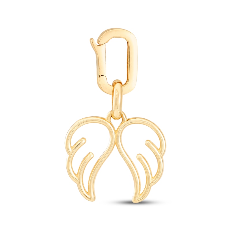 Main Image 1 of Charmed Memories Angel Wings Charm 10K Yellow Gold