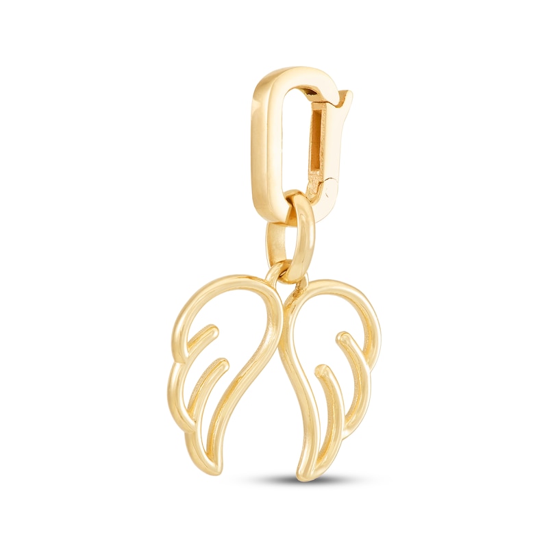 Main Image 4 of Charmed Memories Angel Wings Charm 10K Yellow Gold