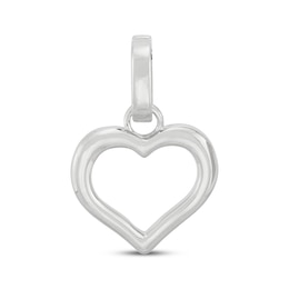 Charmed Memories Heart Outline Charm Sterling Silver