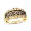 Thumbnail Image 1 of Le Vian Diamond Multi-Row Scalloped Ring 7/8 ct tw 14K Honey Gold