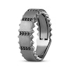 Thumbnail Image 2 of Ink & Ice Men's Black Diamond Studded Wedding Band 1/5 ct tw Black Rhodium-Plated 10K White Gold