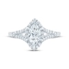 Thumbnail Image 3 of Lab-Grown Diamonds by KAY Marquise-Cut Halo Engagement Ring 3/4 ct tw 14K White Gold