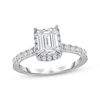 Thumbnail Image 1 of KAY Signature Collection Emerald-Cut Lab-Grown Diamond Halo Engagement Ring 2 ct tw 14K White Gold