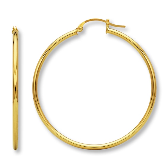 Hoop Earrings 14K Yellow Gold | Kay