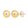 Thumbnail Image 1 of Ball Stud Earrings 8mm 14K Yellow Gold