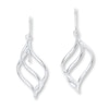 Thumbnail Image 1 of Dangle Earrings 14K White Gold