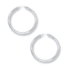 Thumbnail Image 1 of Hoop Earrings 14K White Gold 25mm