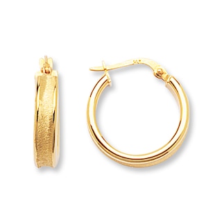 Hoop Earrings 14K Yellow Gold | Kay