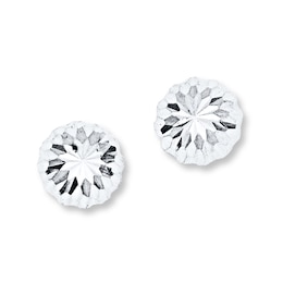 Stud Earrings 14K White Gold