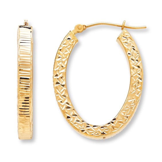 Hoop Earrings 10K Yellow Gold | Kay