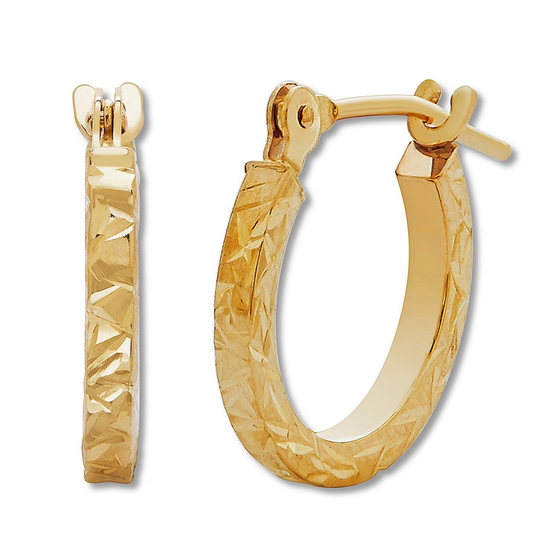 Main Image 1 of Child's Hoop Earrings 14K Yellow Gold