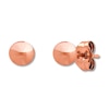 Thumbnail Image 2 of 5mm Ball Earrings 14K Rose Gold