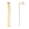 Thumbnail Image 1 of Disc Drop Earrings 14K Yellow Gold