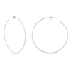 Thumbnail Image 1 of Large Hoop Earrings 14K White Gold 60mm