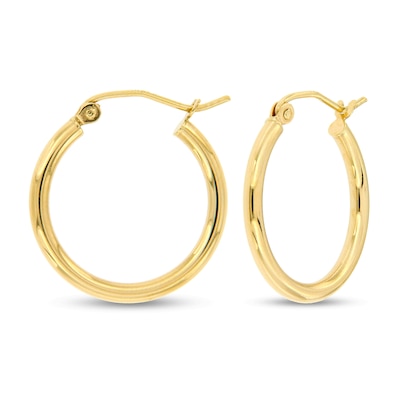 Yellow gold earrings