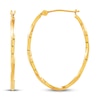 Thumbnail Image 1 of Twisted Hoop Earrings 14K Yellow Gold