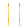 Thumbnail Image 2 of Twisted Hoop Earrings 14K Yellow Gold