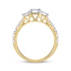 Thumbnail Image 3 of Round-Cut Diamond Three-Stone Engagement Ring 1-1/2 ct tw 14K Yellow Gold